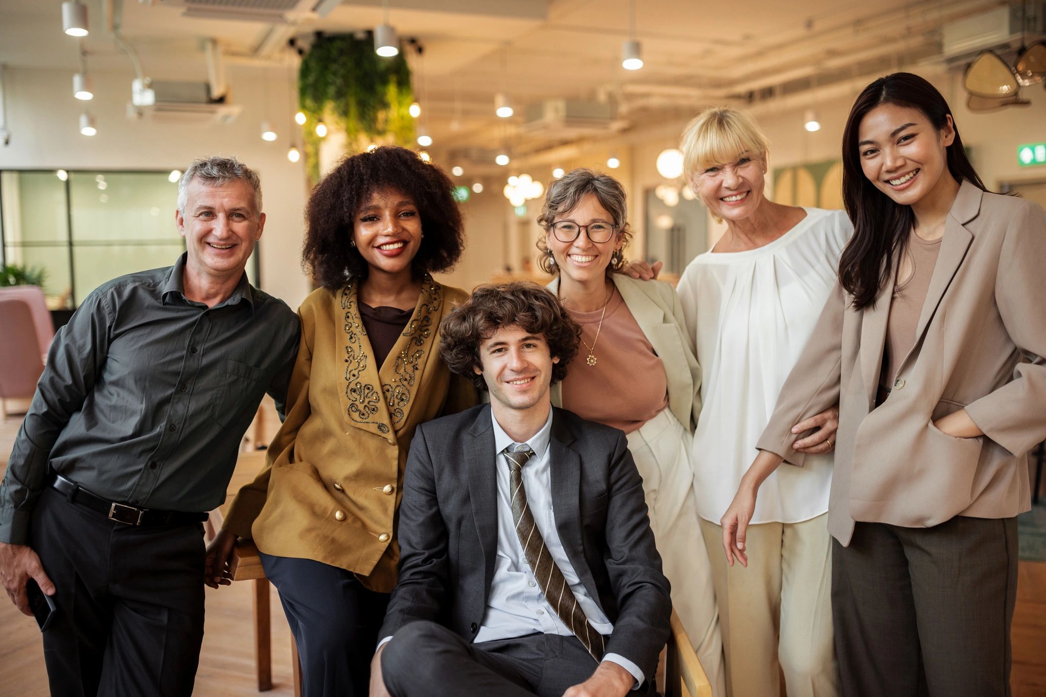 Professional business team portrait